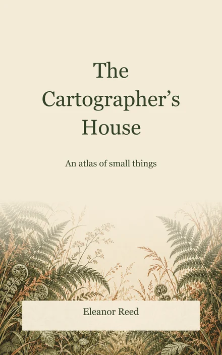 Botanical Engraving cover design rendered in FolioSmith